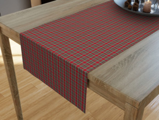 LONETA dekoratív asztali futó - kis piros kockás