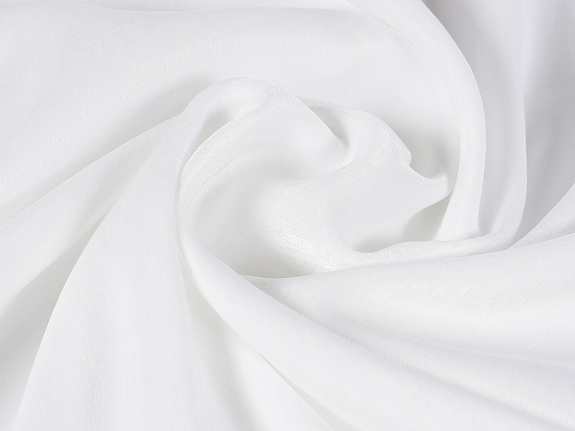 Dekoratív anyag selymes megjelenésű - Fehér színű