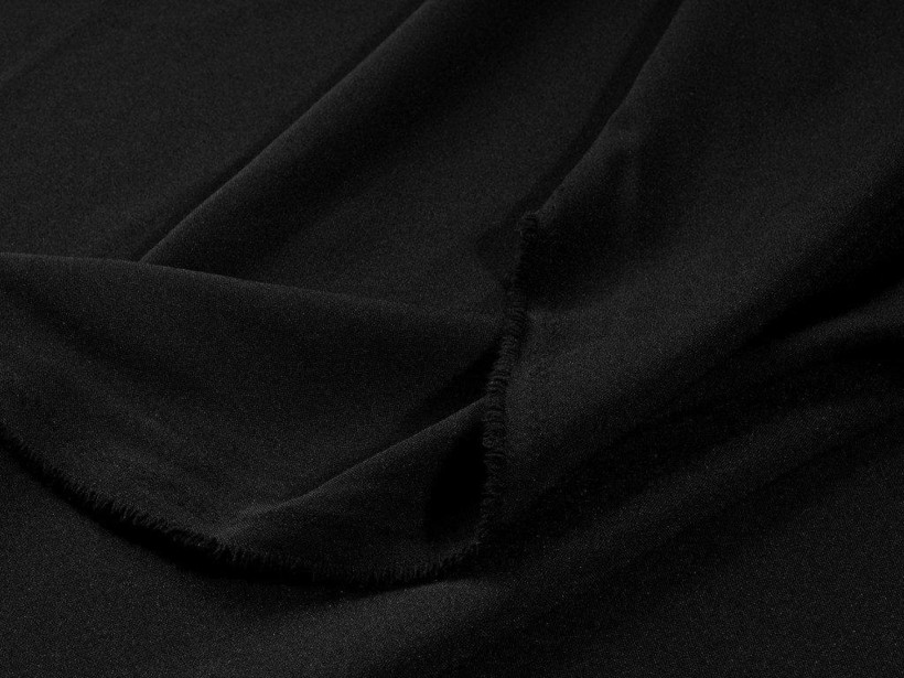 Egyszínű dekoratív anyag RONGO fekete színű