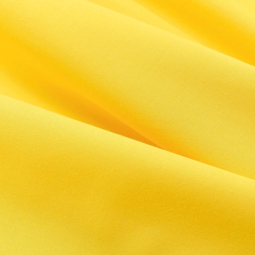 Egyszínű pamutvászon Suzy - sárga