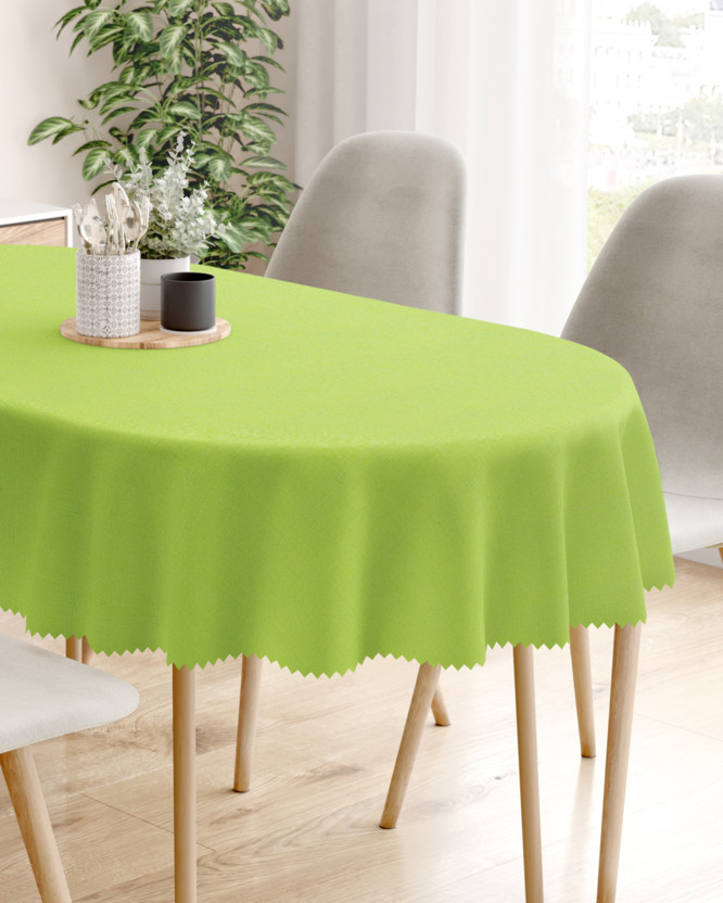 Teflonbevonatú asztalterítő - zöld - ovális