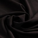 Dekoratív egyszínű szövet RONGO - barnásfekete - szélesség 150 cm