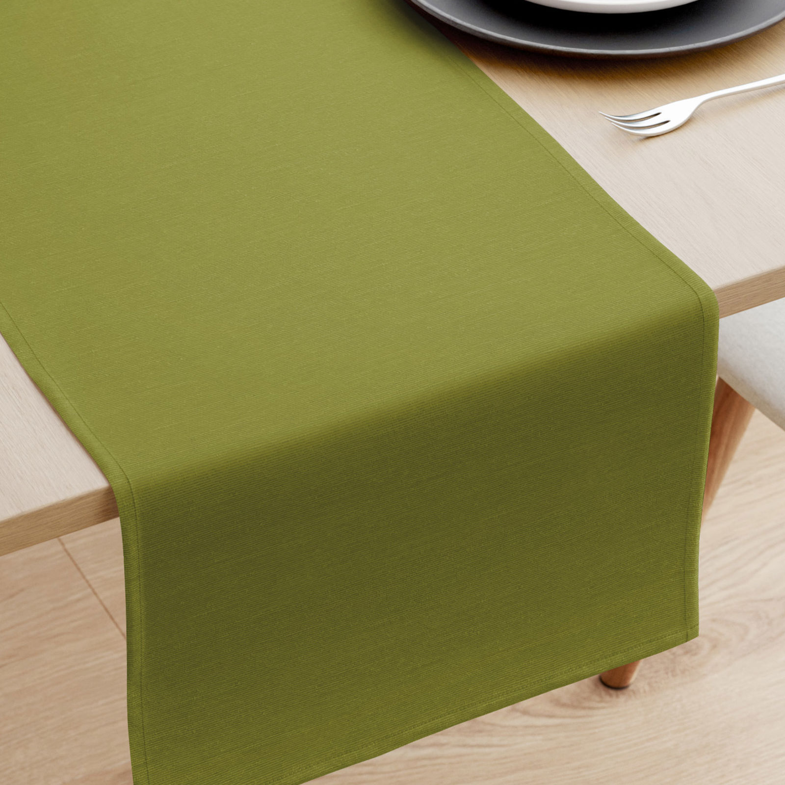 LONETA dekoratív asztali futó -  olívaszínű