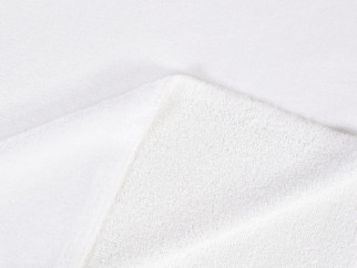 Fehér kétoldalas Velur frottír, méteráru, szélesség 150 cm