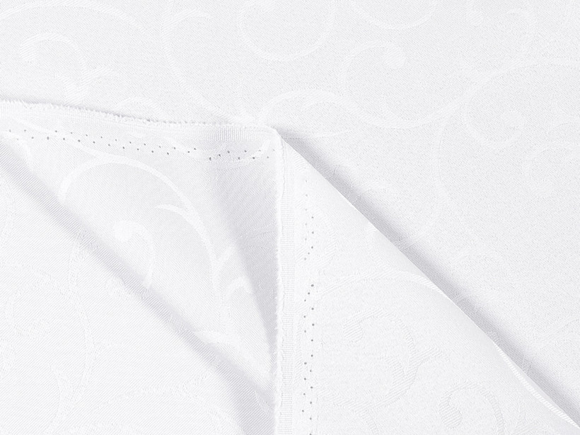 Luxus teflon szövet terítőknek - Fehér összekötő rajzolású