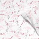 Pamut ágyneműhuzat - cikkszám 934 - japán virágok fehér alapon