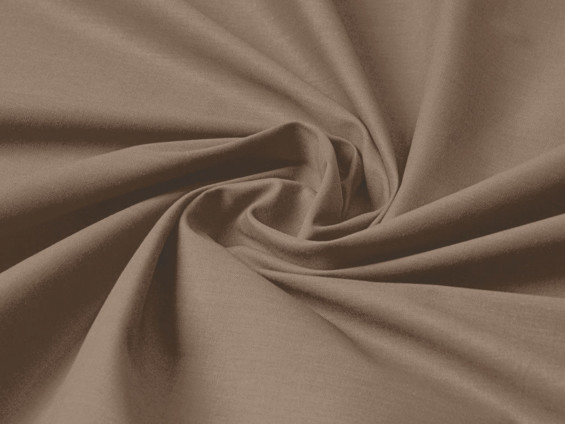 Egyszínű pamutvászon - SUZY barna, méteráru szél. 160 cm