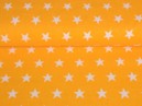 Pamutvászon SIMONA - cikkszám 630, csillagok sárgás narancssárga alapon- méteráru szél. 160cm