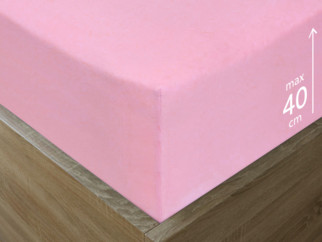 Exkluzív jersey lepedő magas matracokhoz - rózsaszín