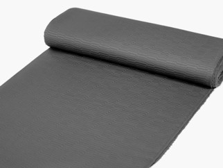 Luxus teflon szövet terítőknek - sötétszürke bolyhos gyapjú - szélesség 160 cm