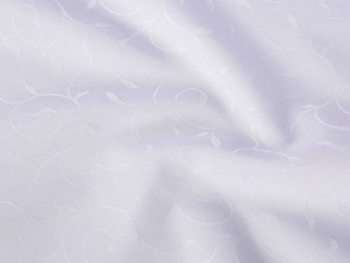 Luxus teflonbevonatú asztlterítő - fehér és lila, nagy ornamentekkel ékesített - kör alakú