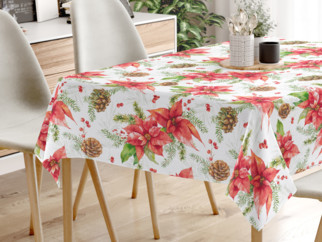 Karácsonyi dekoratív asztalterítő LONETA - Karácsonyi virágmintás