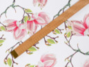 Teflon szövet terítőknek - Tavaszi mintás - rózsaszín mangóliák - szélesség 155 cm