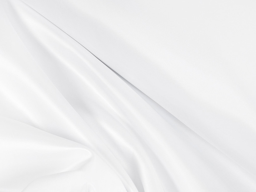 Luxus teflon szövet terítőknek - fehér szatén megjelenésű