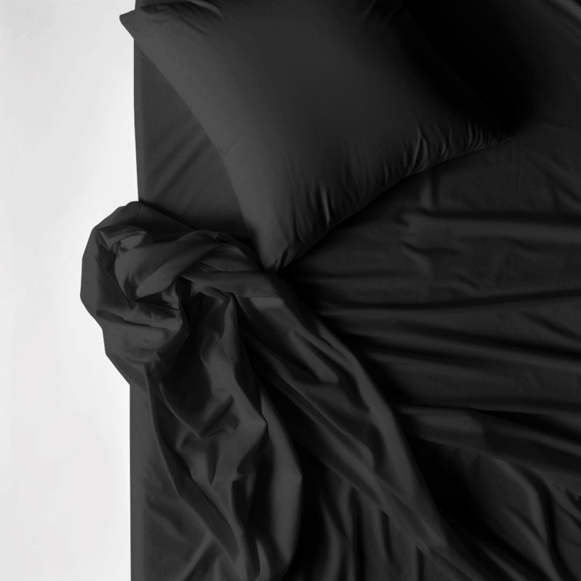 Pamut ágyneműhuzat garnitúra - Fekete