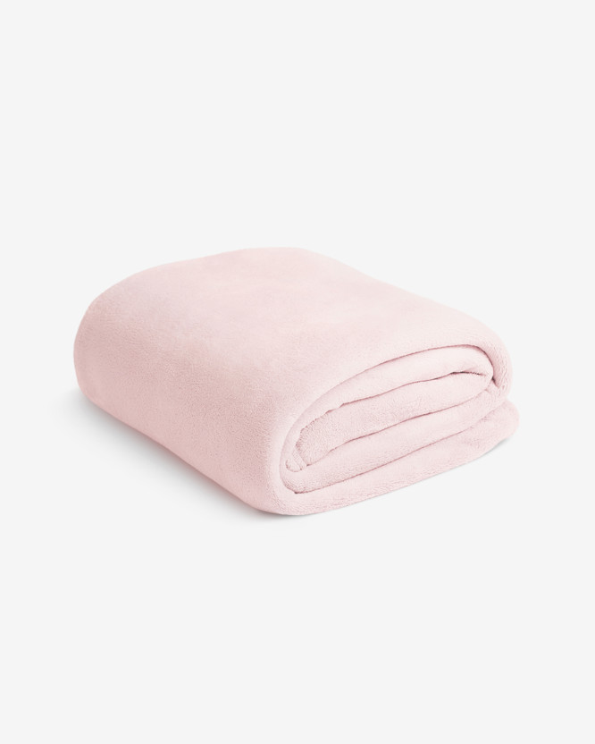 Minőségi mikroszálas takaró - világos rózsaszínű