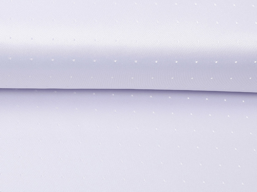 Luxus teflon szövet terítőknek - fehér-halvány lila árnyalatú alapon fényes négyzetek