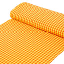 Pamutvászon KANAFAS - szélesség 150 cm - cikkszám 063, narancssárga és sárga kis kockák