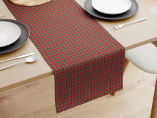 LONETA dekoratív asztali futó - kis piros kockás