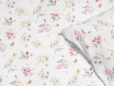 Pamut ágyneműhuzat - cikkszám 949 - színes réti virágok fehér alapon