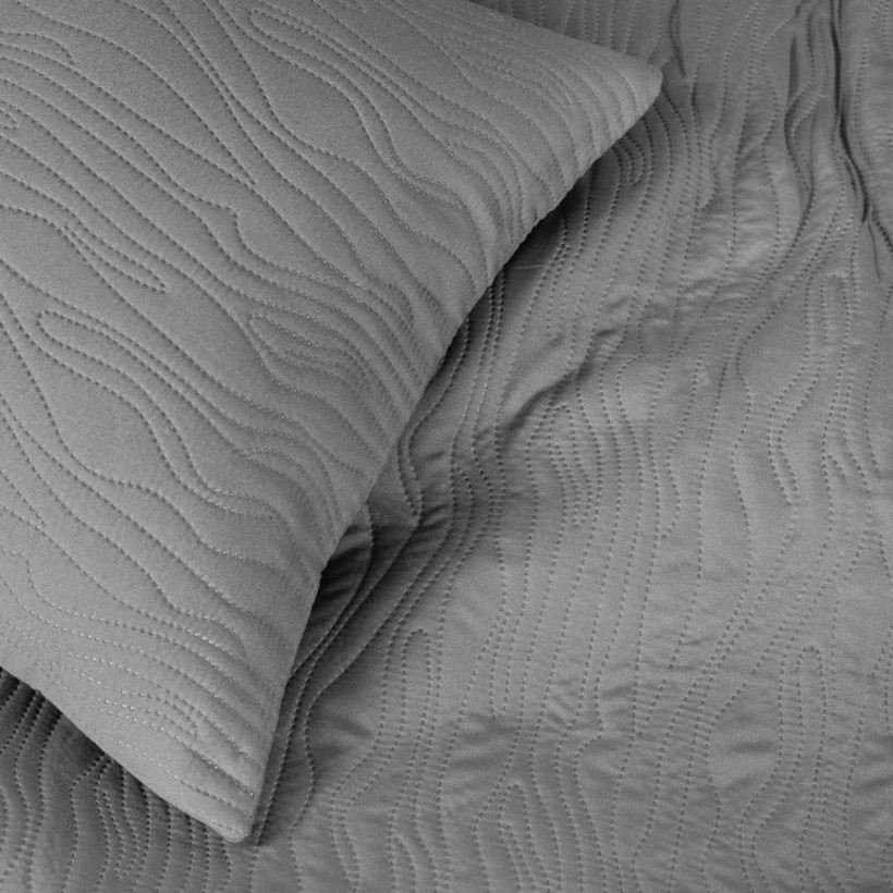 Ágytakaró - szürke-fehér
