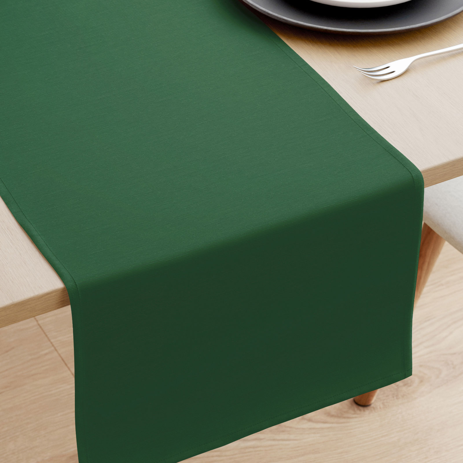 Loneta dekoratív asztali futó - sötétzöld