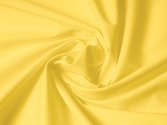 Egyszínű pamutvászon - SUZY sárga, méteráru szél. 150 cm