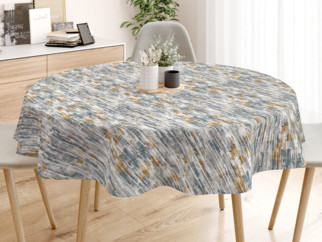 LONETA dekoratív asztalterítő - vintage márvány mintás - kör alakú