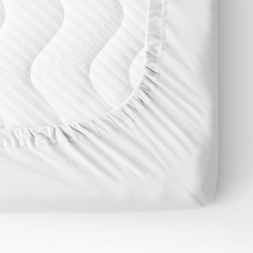 Exkluzív jersey lepedő magas matracokhoz - fehér