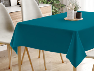 Pamut asztalterítő - petróleumszínű