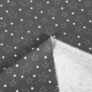 Karácsonyi pamut ágyneműhuzat SIMONA - cikkszám X - 17 fehér csillagok szürke alapon - méteráru szél. 150 cm