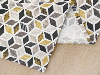 2 darabos reggeliző alátét VINTAGE - arany színű mozaik mintás