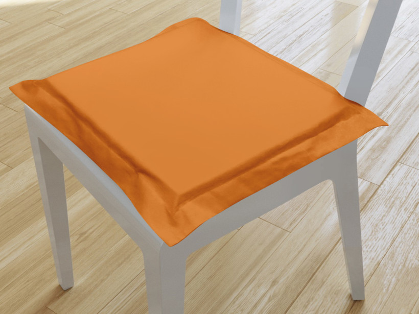Székpárna dekoratív szegéllyel 38 x 38 cm - SUZY - narancssárga