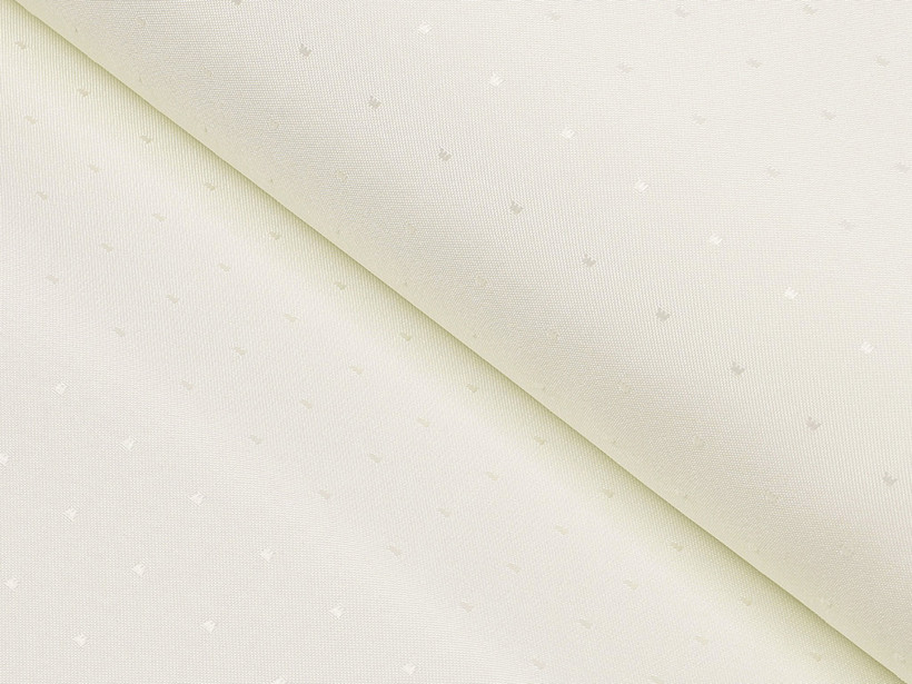 Luxus teflonszövet terítőknek - vanilia színű alapon fényes négyzetek