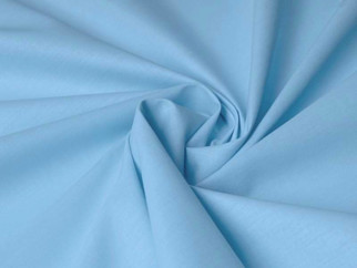 Egyszínű pamutvászon - SUZY kék színű, méteráru szél. 145 cm