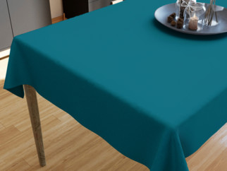 Pamut asztalterítő - petróleumszínű