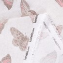 Dekoratív anyag LONETA - EVELYN 301 rózsaszín pillangók - szélesség 140 cm
