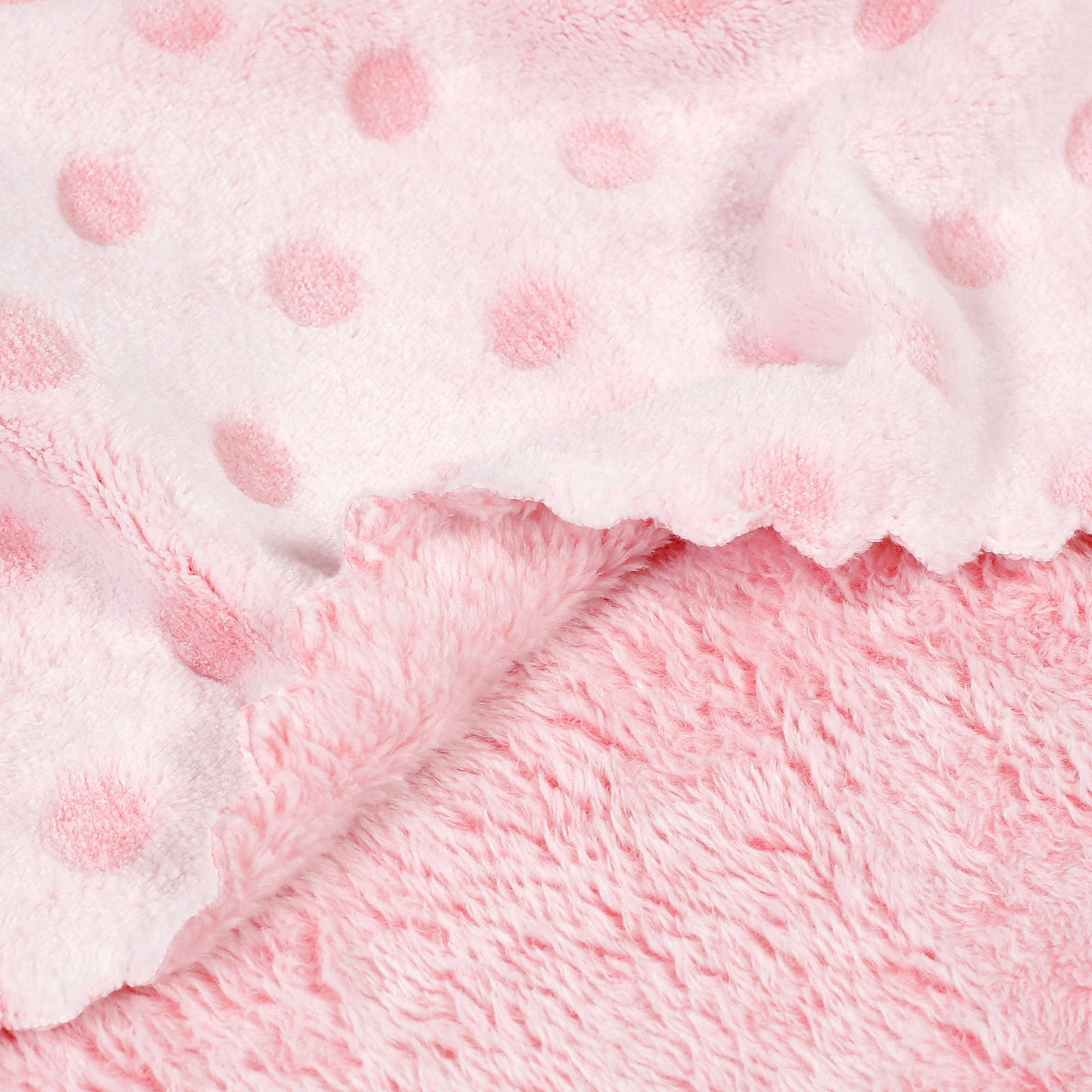 Minőségi mikroszálas gyerek takaró - rózsaszín elefántok és pöttyök