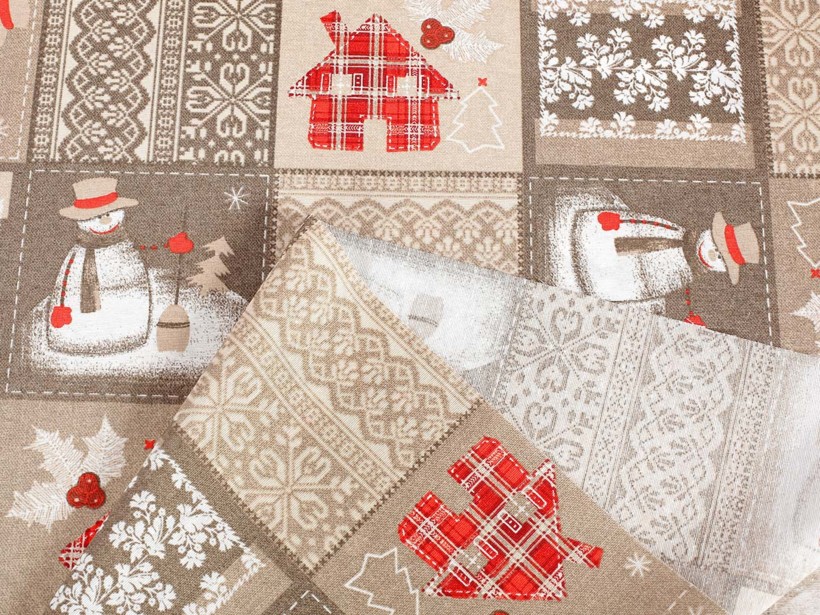 Karácsonyi dekoratív anyag LONETA - Hóemberek
