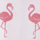 Nagy frottír strandtörölköző, Fehér flamingó madarak - világos rózsaszínű 90 x 180 cm