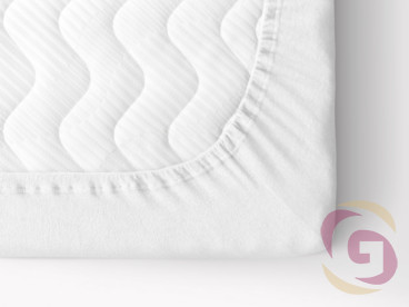 Exkluzív frottír körgumis lepedő magas matracokhoz - fehér