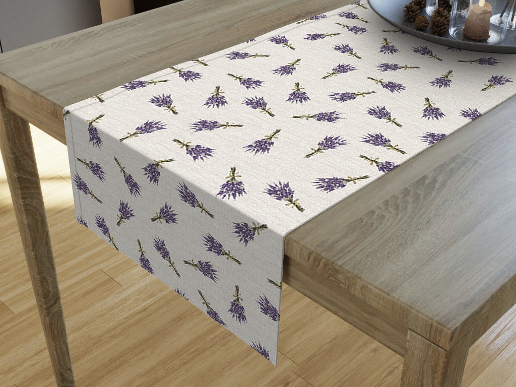 LONETA dekoratív asztali futó - levendulacsokor