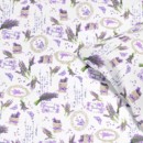 Pamut ágyneműhuzat - levandula virágok és idézetek