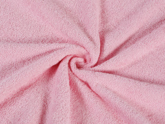 Kétoldalas rózsaszín frottír, méteráru, szélesség 150 cm