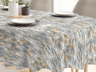 LONETA dekoratív asztalterítő - vintage márvány mintás - ovális