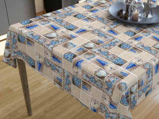 LONETA dekoratív asztalterítő - kék szívek