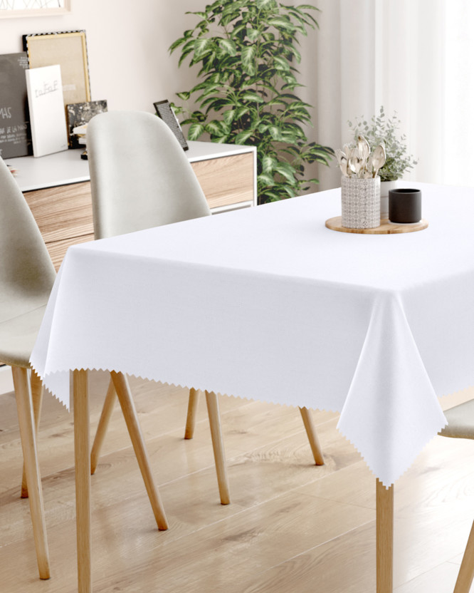 Szögletes teflon asztalterítő - fehér
