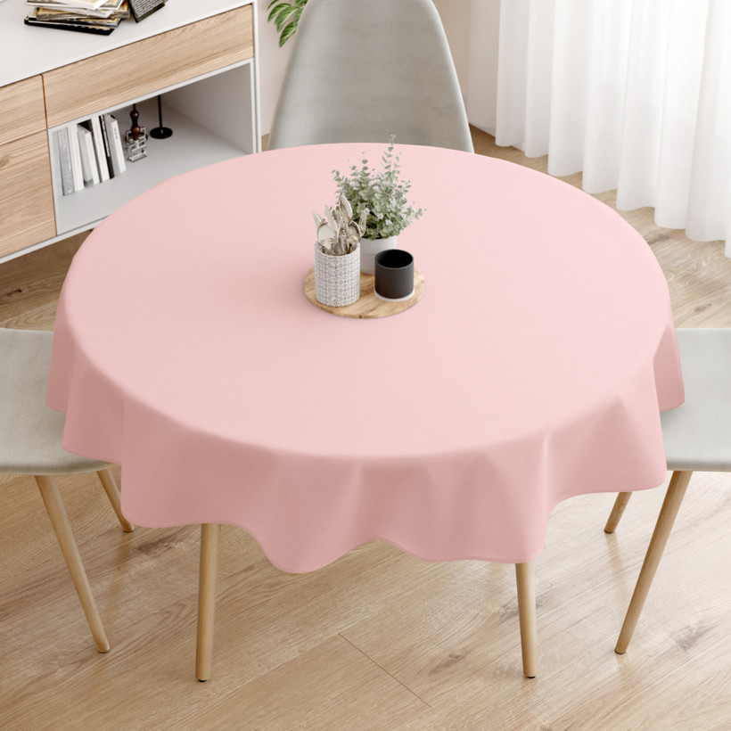 LONETA dekoratív asztalterítő - rózsaszín - kör alakú starý