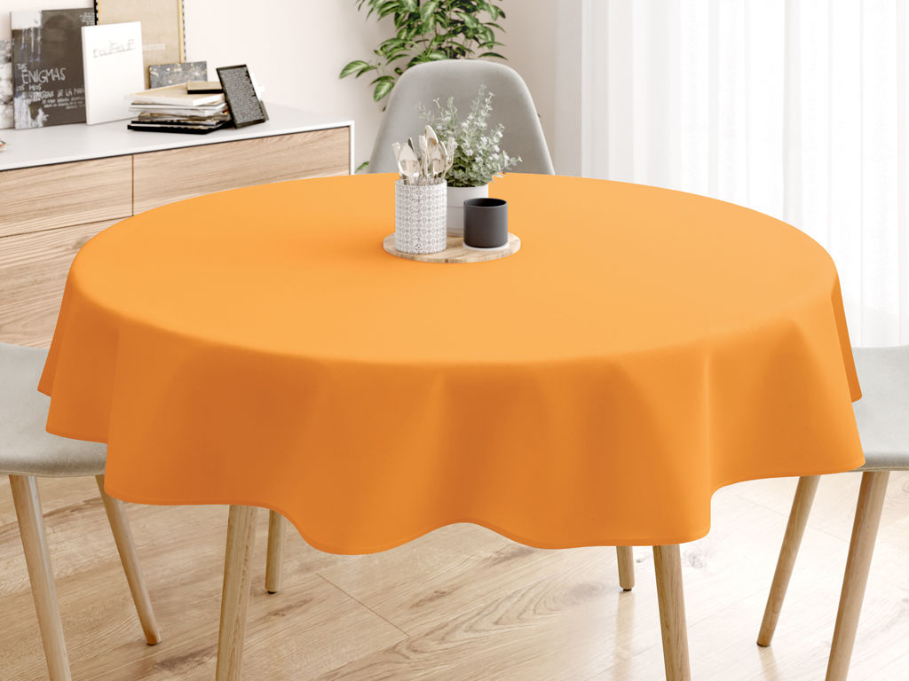 LONETA dekoratív asztalterítő - mandarin - kör alakú