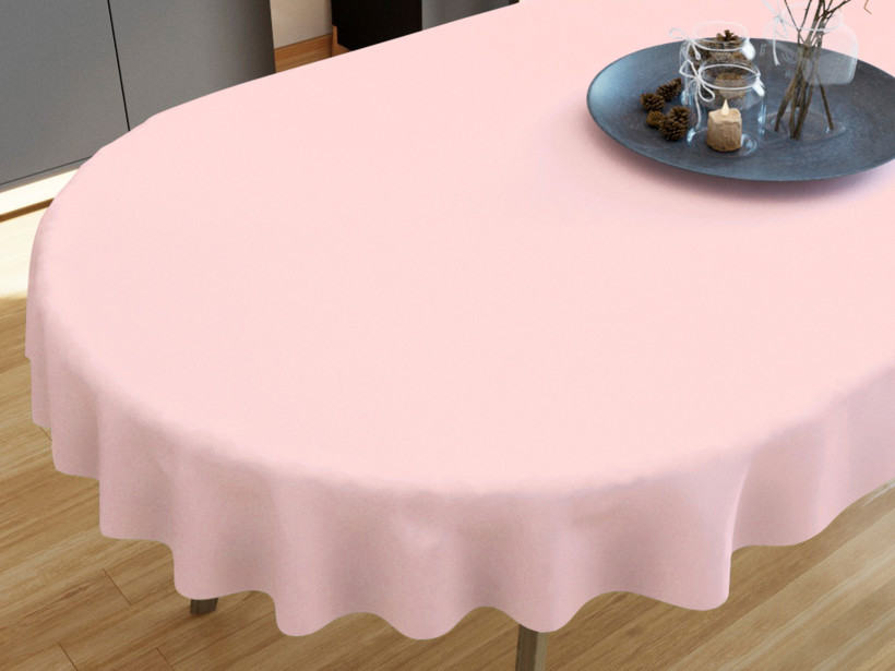 LONETA dekoratív asztalterítő - rózsaszín - ovális starý